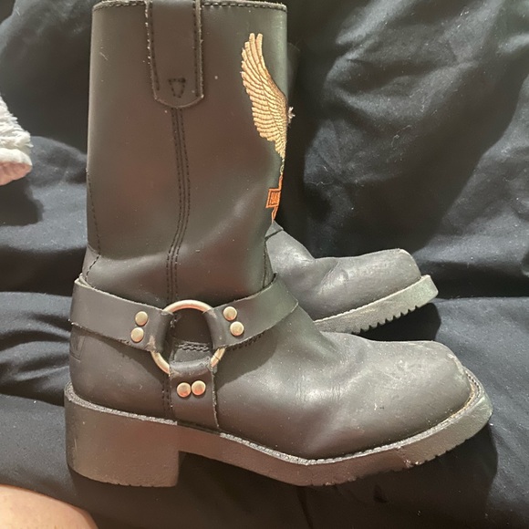 Harley Davidson Kids boots size 11 1/2 - Picture 5 of 5